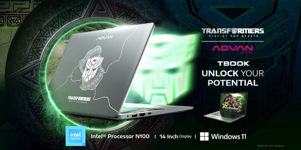 Gandeng Hasbro, ADVAN Luncurkan Laptop TBOOK x&nbsp;Transformers