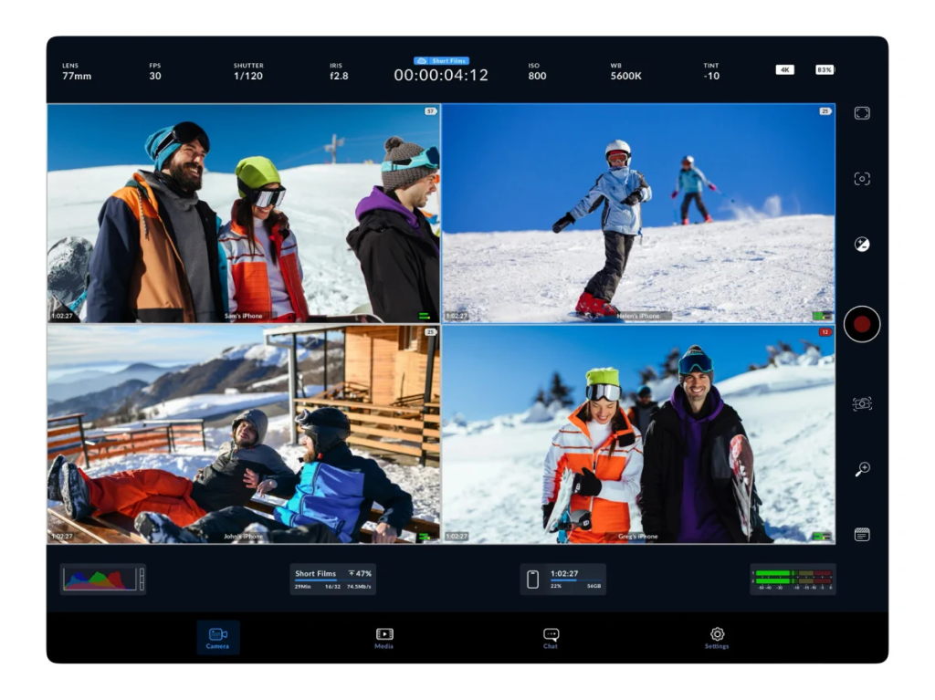 Aplikasi Blackmagic Camera 2.0 iOS, Bisa Kendalikan 9&nbsp;iPhone